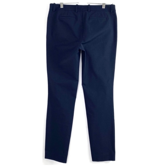Lafayette 148 New York Manhattan Slim Ankle Pants in Navy Blue - Picture 4 of 8